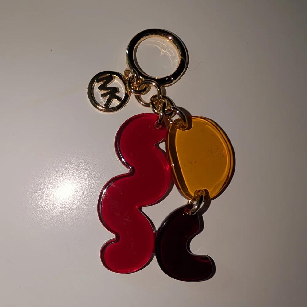 Michael Kors Gold and Autumnal Colored Keychain